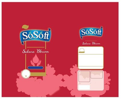 Trademark SOSOFT SAKURA BLOSSOM dan Lukisan