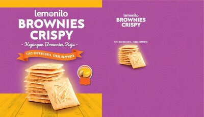 Trademark Lemonilo Brownies Crispy Tipis Browniesnya, Tebal Happynya + Kemasan