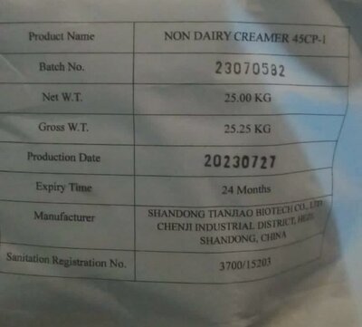 Trademark NON DAIRY CREAMER 45CP-1