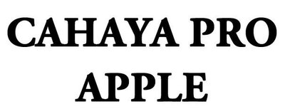 Trademark CAHAYA PRO APPLE