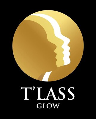 Trademark T’LASS GLOW + logo