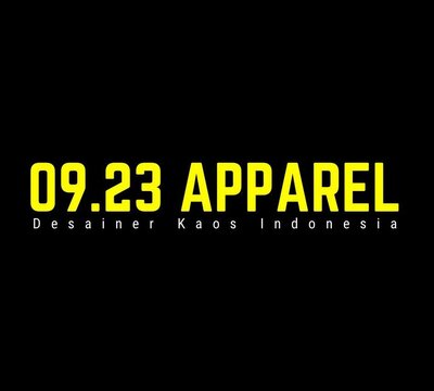 Trademark 09.23 APPAREL Desainer kaos Indonesia