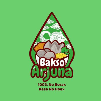 Trademark Bakso Arjuna 100% no borax, rasa no hoax + Logo