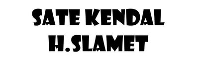 Trademark SATE KENDAL H.SLAMET