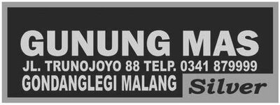 Trademark GUNUNG MAS SILVER