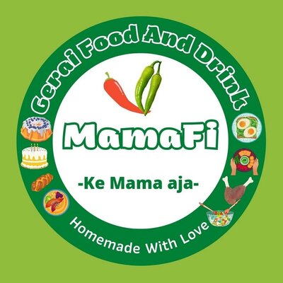 Trademark Gerai Food and Drink MamaFi Ke Mama aja Homemade With Love + Logo