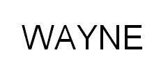 Trademark WAYNE