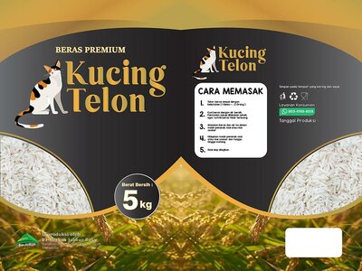 Trademark BERAS MEREK KUCING TELON (KUCING TIGA WARNA)