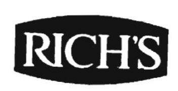 Trademark RICH’S logo (black and white)