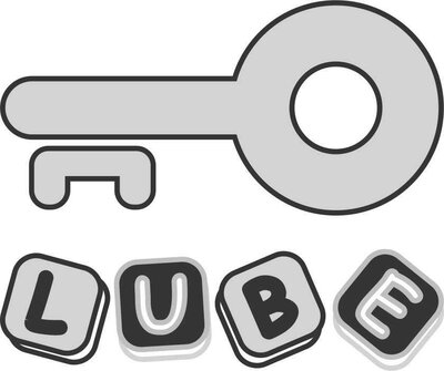 Trademark LUBE + Logo Kunci