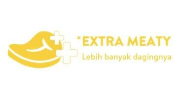 Trademark Extra Meaty Lebih banyak dagingnya + Logo