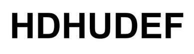 Trademark HDHUDEF