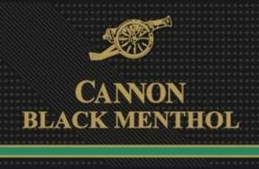 Trademark CANNON BLACK MENTHOL + Gambar