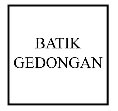 Trademark BATIK GEDONGAN