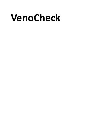 Trademark VenoCheck