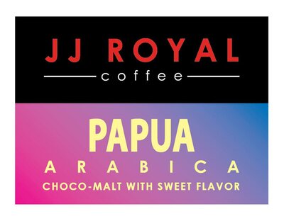 Trademark JJ ROYAL COFFEE PAPUA ARABICA CHOCO-MALT WITH SWEET FLAVOR