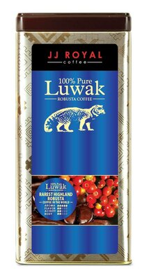 Trademark JJ ROYAL COFFEE 100% PURE LUWAK ROBUSTA COFFEE + Lukisan