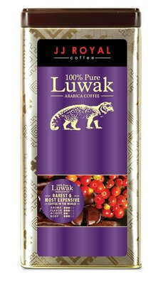 Trademark JJ ROYAL COFFEE 100% PURE LUWAK ARABICA COFFEE + Lukisan