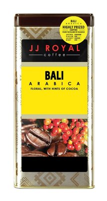 Trademark JJ ROYAL COFFEE BALI ARABICA FLORAL, WITH HINTS OF COCOA + Lukisan