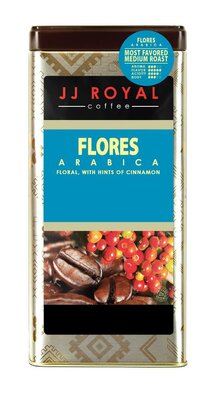 Trademark JJ ROYAL COFFEE FLORES ARABICA FLORAL, WITH HINTS OF CINNAMON + Lukisan