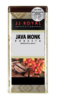 Trademark JJ ROYAL COFFEE JAVA MONK ROBUSTA IMPRESSIVE & MALTY + Lukisan