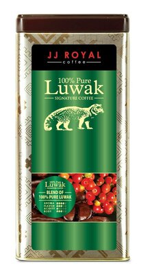 Trademark JJ ROYAL COFFEE 100% PURE LUWAK SIGNATURE COFFEE + Lukisan