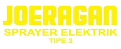 Trademark JOERAGAN SPRAYER ELEKTRIK TIPE 3 + LOGO