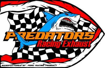 Trademark PREDATORS RACING EXHAUST Manufactured by PDRC Racing Product + Logo