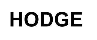 Trademark HODGE