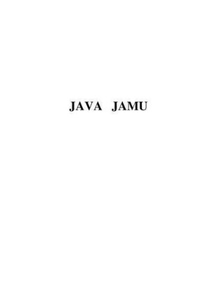 Trademark JAVA JAMU