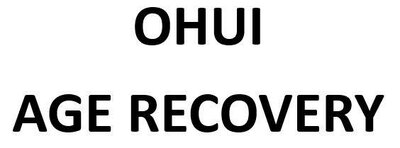 Trademark OHUI AGE RECOVERY