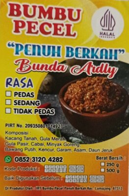 Trademark Bumbu Pecel "Penuh Berkah" BUNDA ARDLY