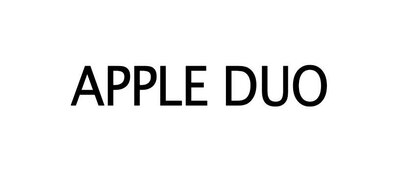 Trademark APPLE DUO