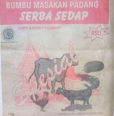 Trademark BUMBU MASAKAN PADANG SERBA SEDAP SPECIAL