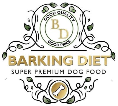 Trademark BARKING DIET Good Quality Good Price BD Super Premium Dog Food + Logo