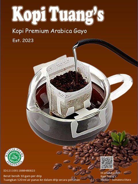 Trademark Kopi Tuang's Kopi Premium Arabica Gayo