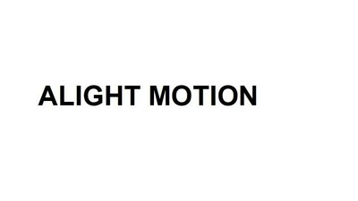 Trademark ALIGHT MOTION