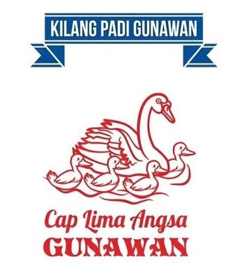 Trademark KILANG PADI GUNAWAN CAP LIMA ANGSA GUNAWAN DAN LOGO