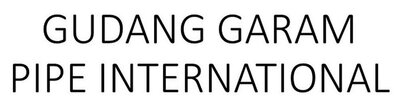 Trademark GUDANG GARAM PIPE INTERNATIONAL