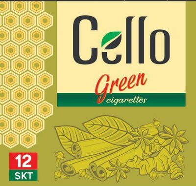 Trademark CELLO GREEN CIGARETTES & Logo