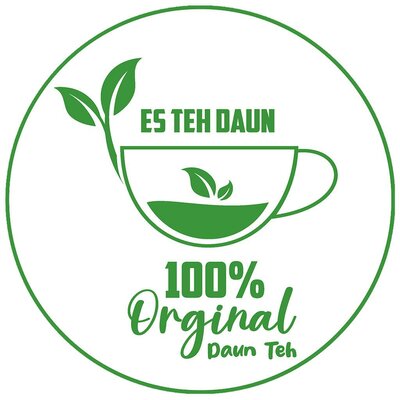 Trademark ES TEH DAUN 100% orginal daun teh + Gambar/Logo