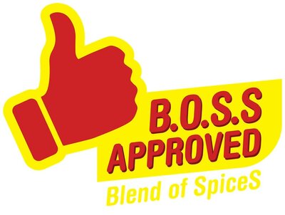 Trademark B.O.S.S APPROVED Blend of SpiceS + Logo