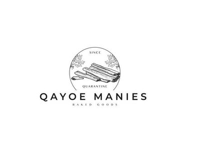 Trademark QAYOE MANIES baked goods + LOGO