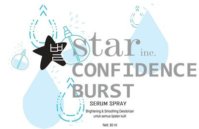 Trademark STAR INC CONFIDENCE BURST + LUKISAN BINTANG