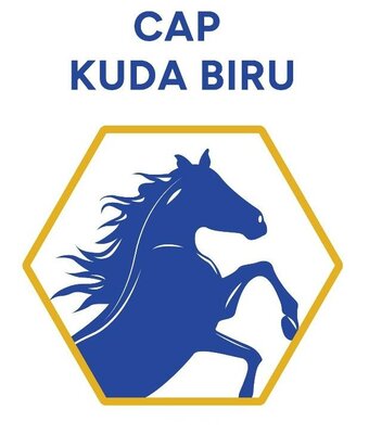 Trademark CAP KUDA BIRU + LUKISAN