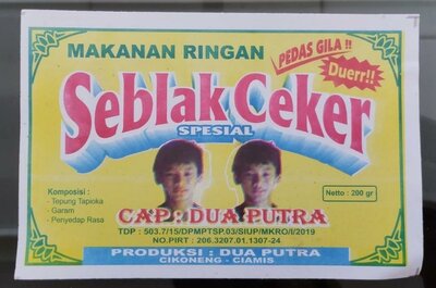 Trademark SEBLAK CEKER CAP DUA PUTRA