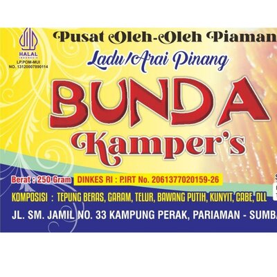 Trademark Ladu Arai Pinang Bunda Kamper's