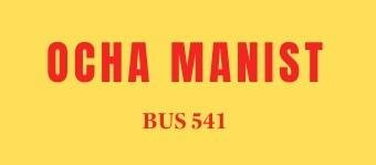 Trademark OCHA MANIST BUS 541