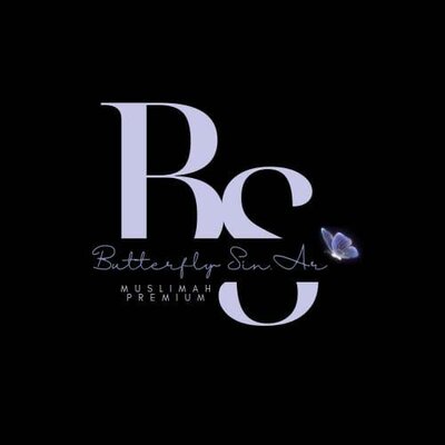 Trademark Butterfly Sin Ar BS Muslimah Premium + LOGO