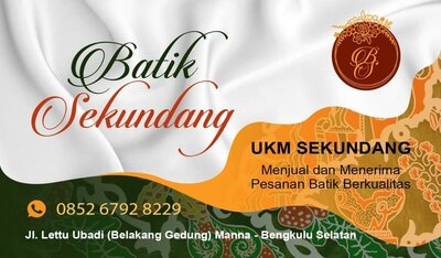 Trademark Batik Sekundang